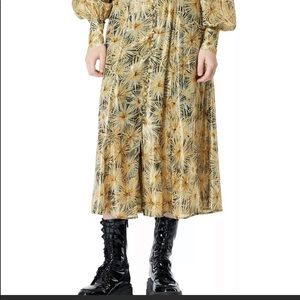 The Kooples Golden Maxi Skirt in Size 2